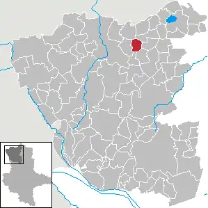 Kaart van Klein Gartz