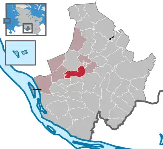 Kaart van Klein Nordende