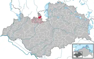 Kaart van Klein Rogahn