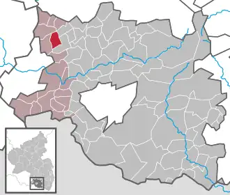 Kaart van Kleinbundenbach