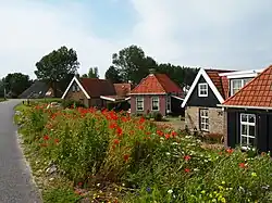 De bebouwing van Laaxum