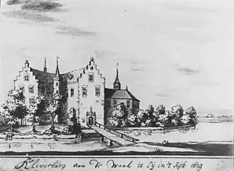 De Kleverburg in 1639