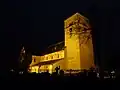 De kerk bij nacht