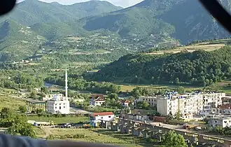 Zicht op het centrum