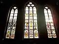 Glas-in-loodramen in deze kerk (ca. 1500)