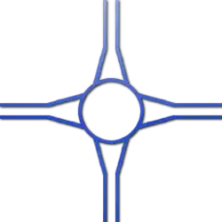 1. Gelijkvloersverkeersplein■&nbsp;■&nbsp;in gebruik