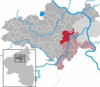 Kaart van Kobern-Gondorf