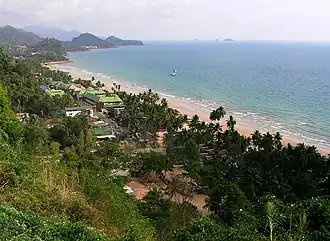 Overzicht van Sai Khao Beach