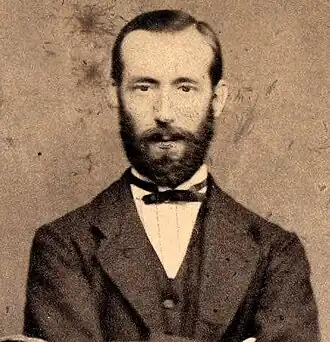 Koenraad Wolter Gratama in een fragment van een familiefoto uit 1872