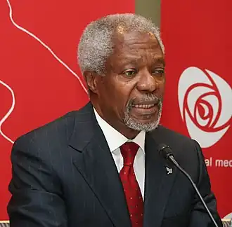 Kofi Annan op de conventie van de Noorse arbeiderspartij van 2007.