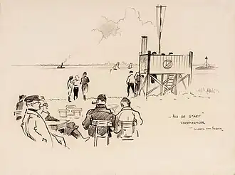 "Bij de start, Sneekermeer" - Karel van Seben (1925)