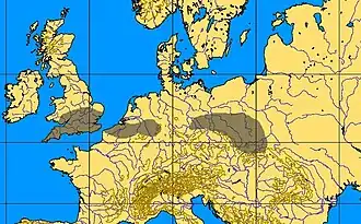 verspreiding Jerzmanowician-Ranisian-Lincombian