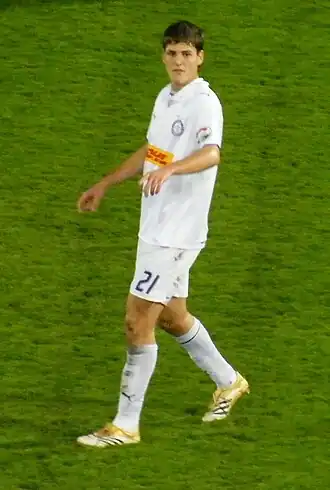Korcsmár in 2008 als speler van Újpest