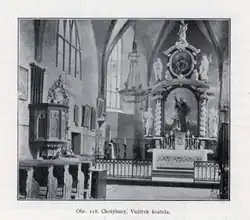 Binnenzijde van de kerk (1911)