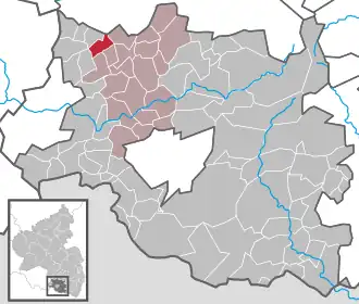 Kaart van Krähenberg