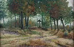 Kruisbeeld in een bos