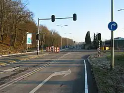 Kruispunt verbinding mijnspoorweg Binnenring