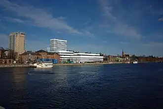 Väven gefotografeerd vanaf de Tegsbron, maart 2014