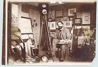 James Ensor in zijn atelier