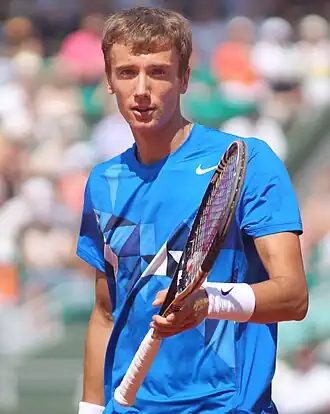 Andrej Koeznetsov op Roland Garros 2012