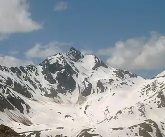 De Löcherkogel vanuit het oosten