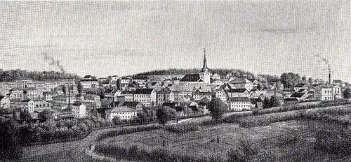 Gezicht op Lüdenscheid, circa 1870