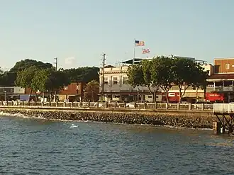 Lahaina vanaf de oceaan