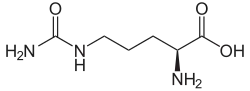 Structuurformule van L-citrulline