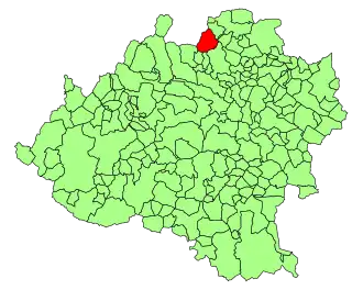 Kaart van La Póveda de Soria