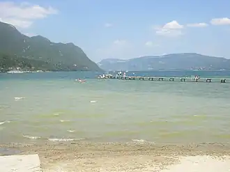 Gezicht vanuit le Bourget du Lac