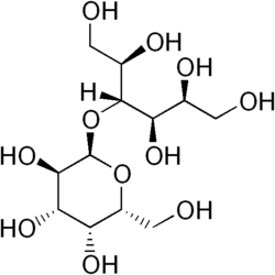 Structuurformule van lactitol