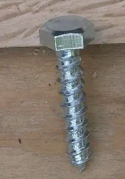 Verzinkte houtdraadbout 8 x 40 mm, sleutel 13