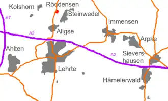 Kaart van Röddensen