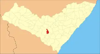 Kaart van Lagoa da Canoa