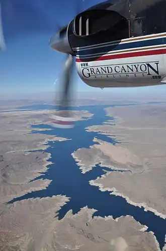 Lake Mead vanuit de lucht