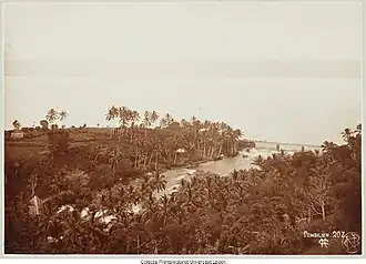Het Singkarakmeer met de rivier Ombilin (1892-1905).