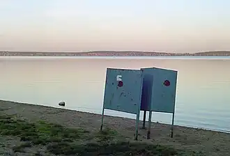 gezicht over het meer