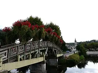 Voetgangersbrug bij Lalinde