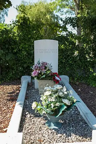 Graf van onbekende Indische soldaat