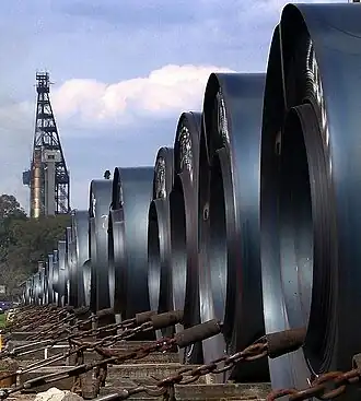 Rollen staalplaat gemaakt in San Nicolás (Argentinië).