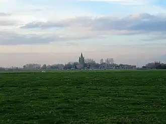 West-Vlaams polderlandschap nabij Lampernisse