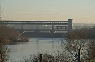 Stuw van Lieze vanuit het noorden