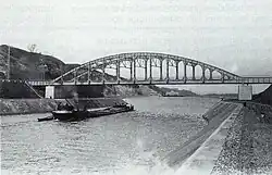 Het oorspronkelijke kanaal bij Ternaaien, 1935