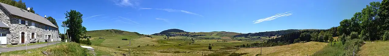 Landschap ten zuiden van Chaudeyrolles