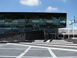 Voorkant van het Sportcentrum