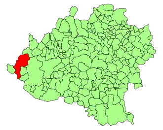 Kaart van Langa de Duero