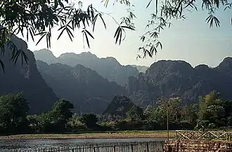 Landschap rond Vang Vieng