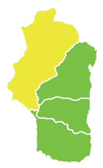 Latakia District binnen Latakia gouvernement