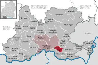 Kaart van Lauchringen