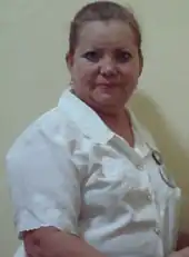 Laura Pollán, Lady in White, the wife of de cuban political prisoner Héctor Maseda.